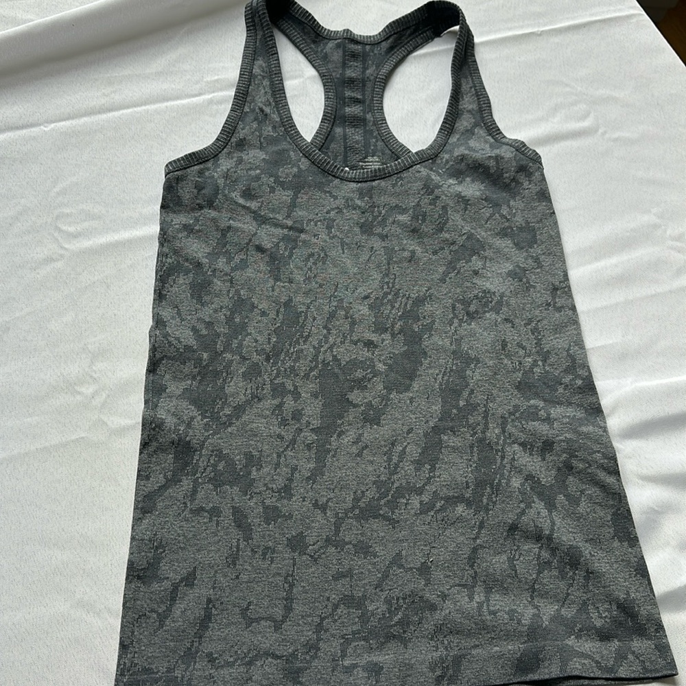 ZYIA Gray Camo Tank Top